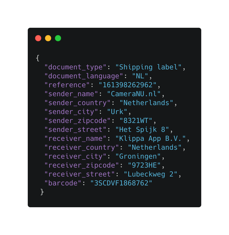 Shipping Label Ocr Scanning And Capturing Via Api Sdk