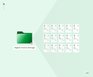 manual invoices stored in one digital folder