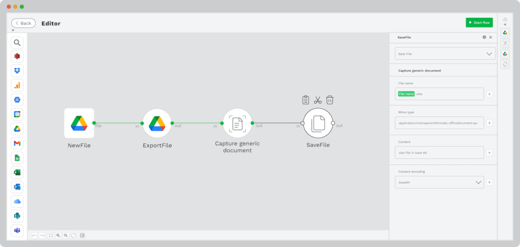 Visual of stepp 5 of converting word to excel