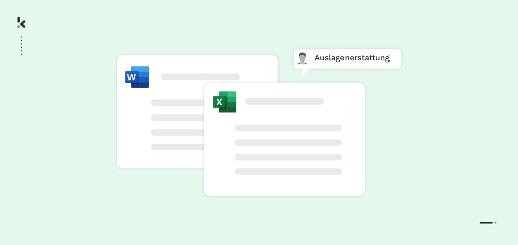 Auslagenerstattung Vorlage kostenlos Word/Excel