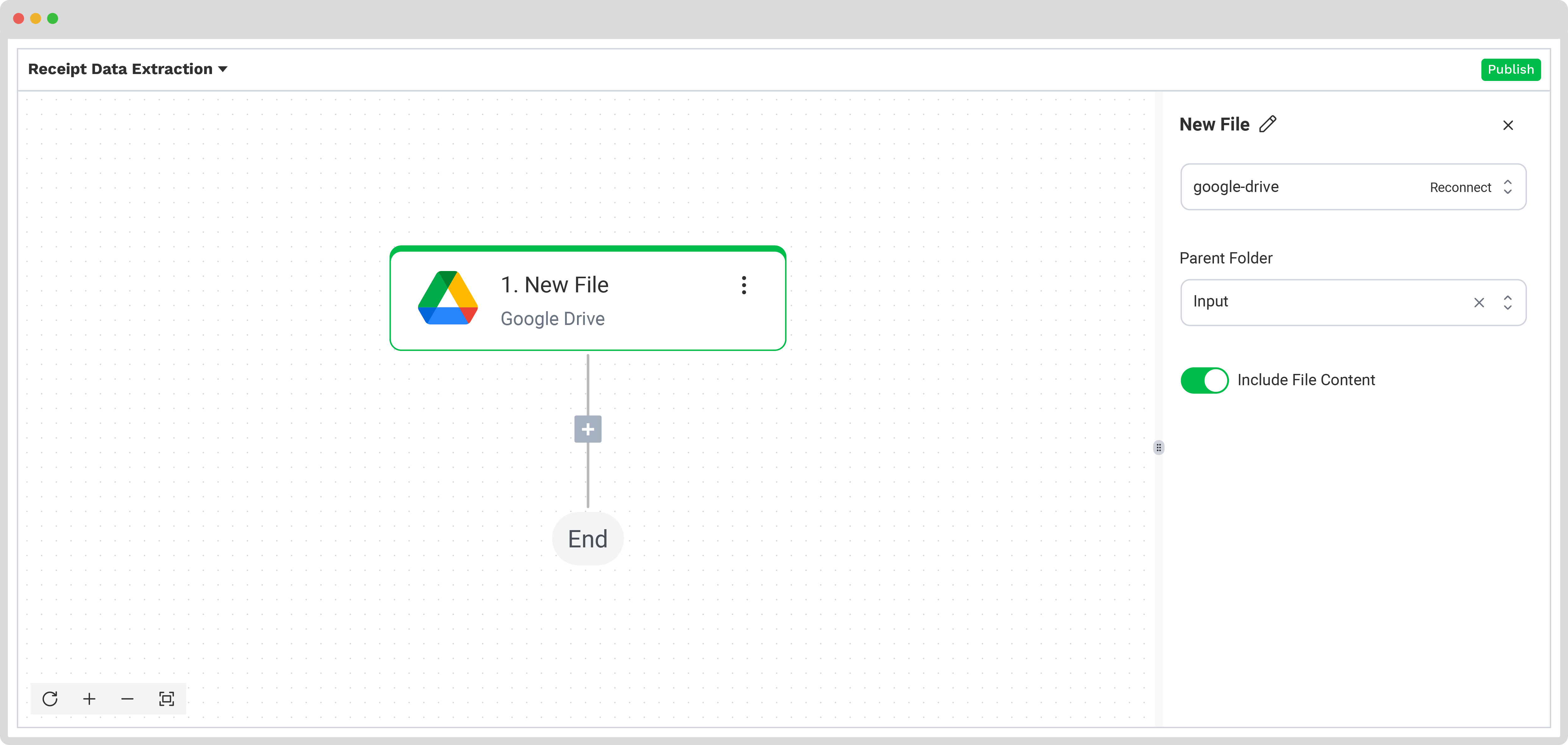 How to automate receipt data extraction step 3