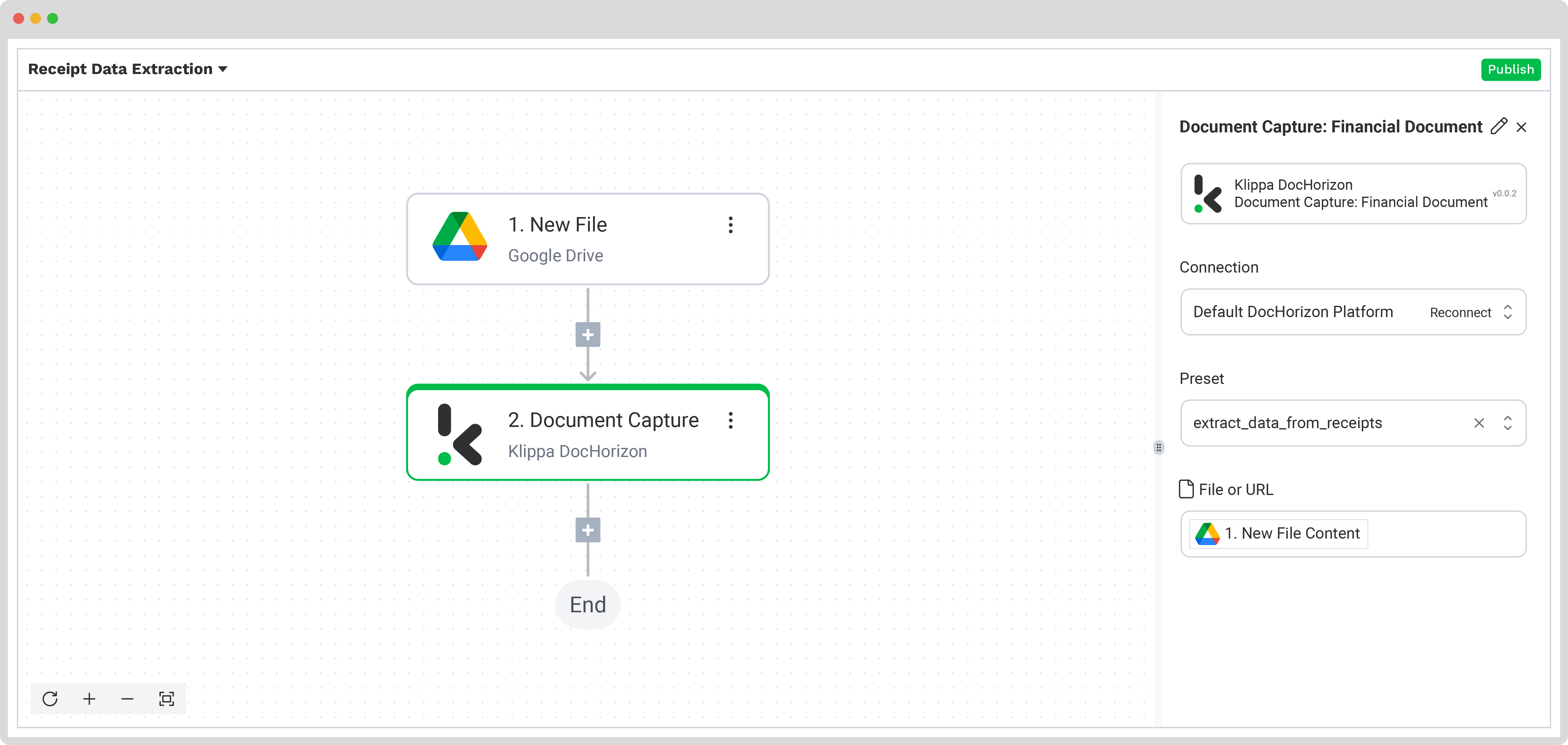 How to automate receipt data extraction step 4